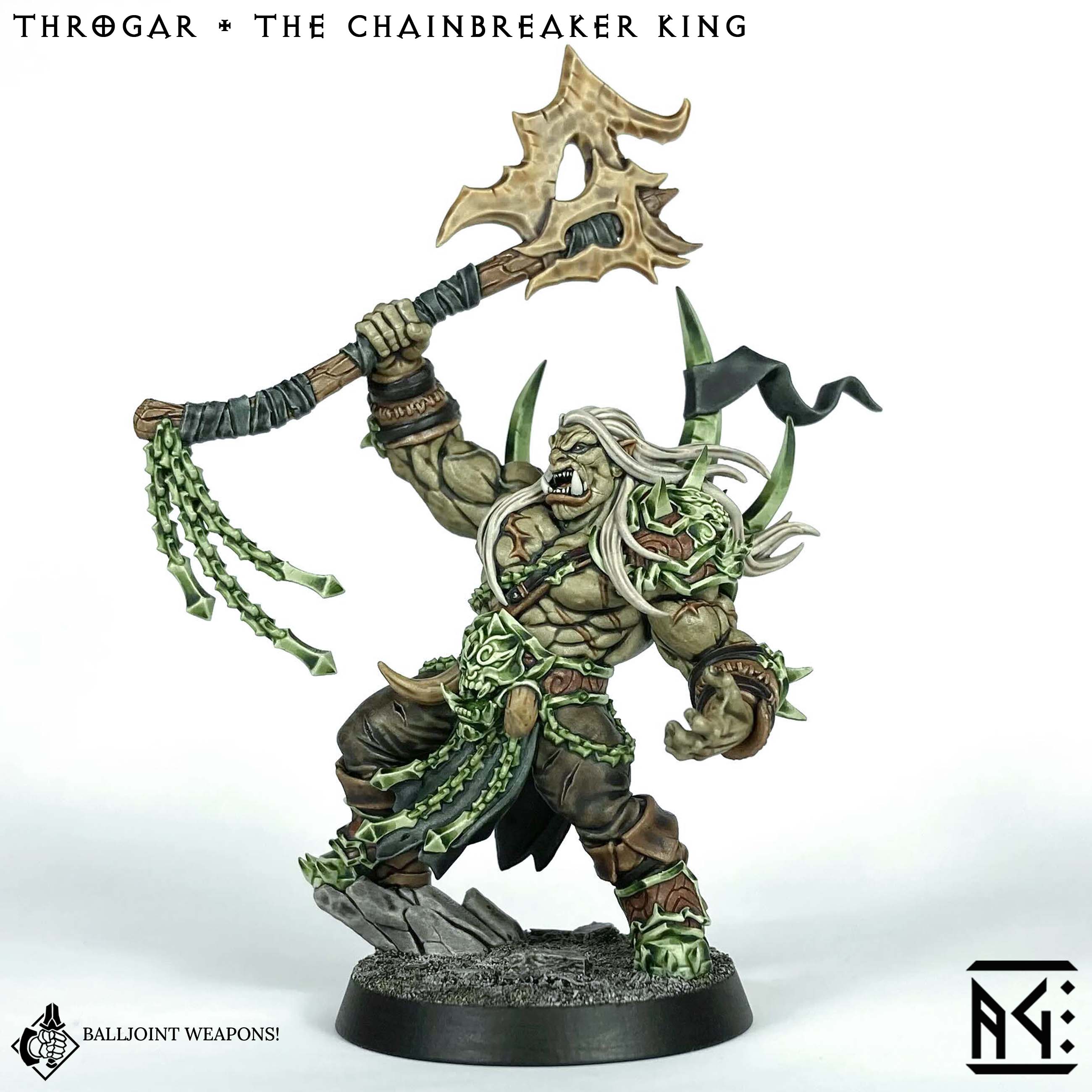 Throgar - The Chainbreaker King (Blackcrag Orcs) - ArtisanGuild