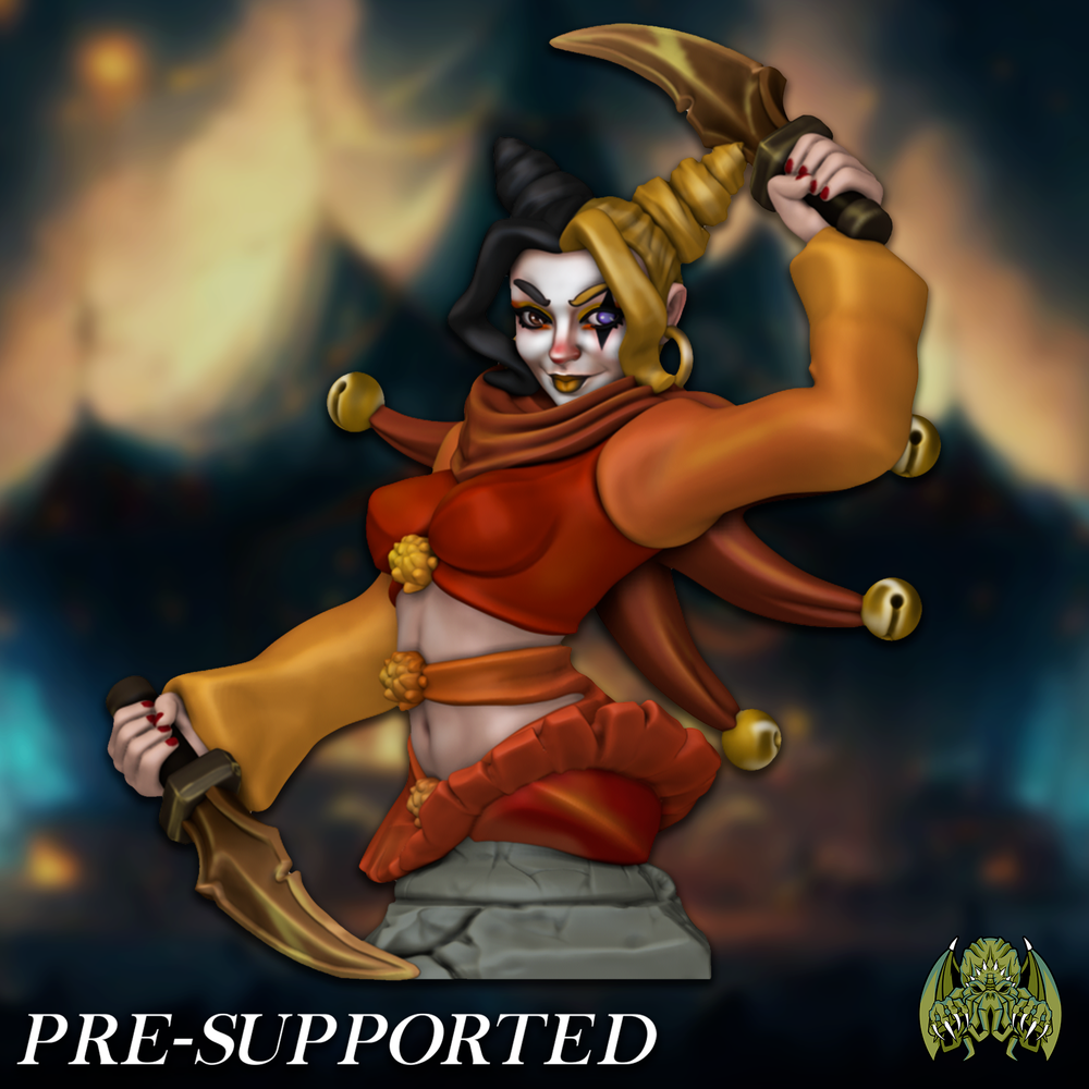BUST] Trixie, The Knife Thrower [PRE-SUPPORTED] 32mm Female Ninja