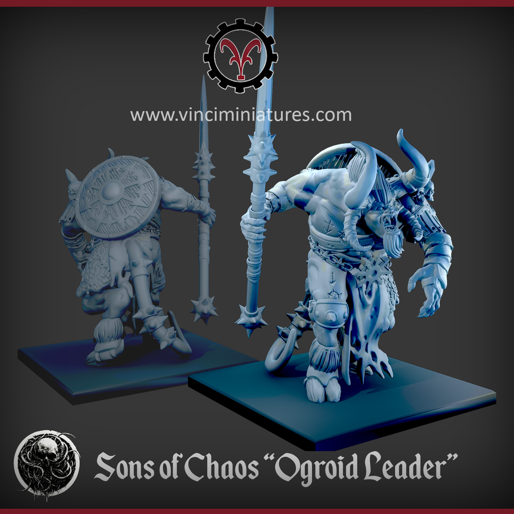 Sons Of Chaos OGROID LEADER - vinciminiatures - Miniatures by Only