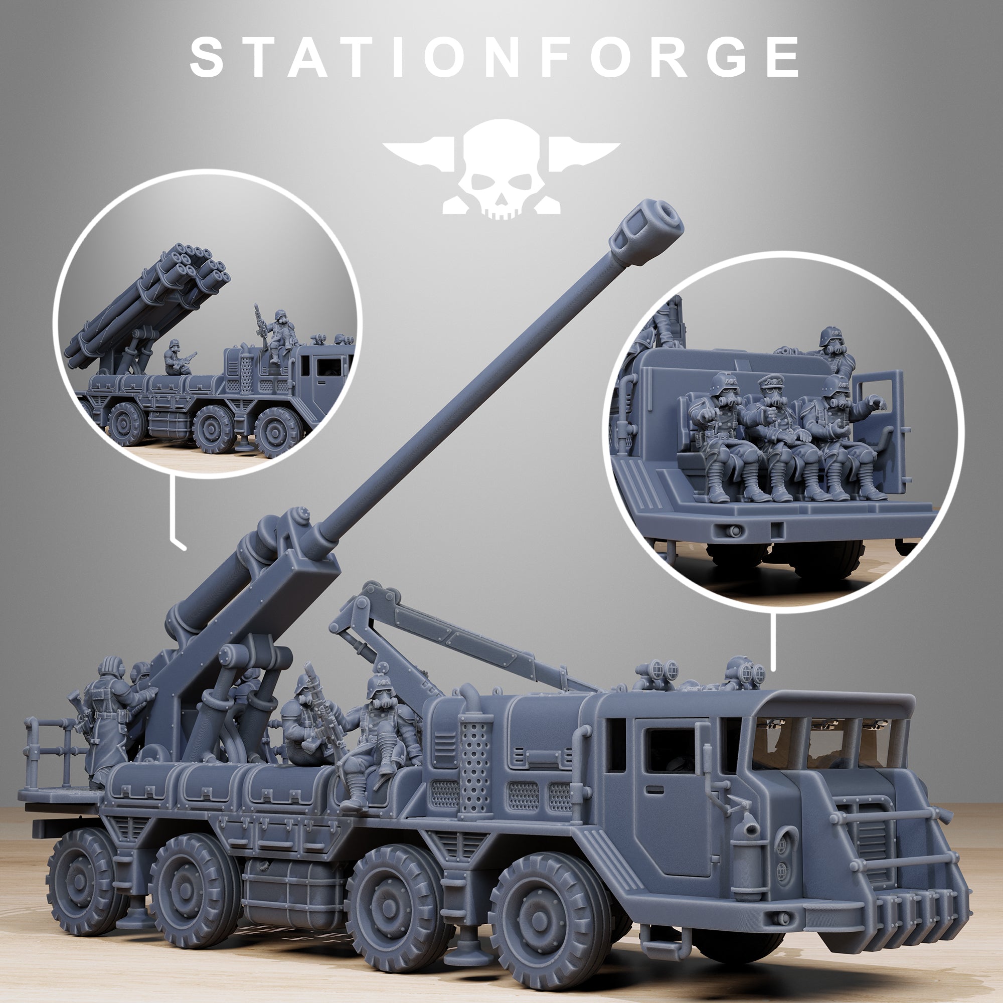 GrimGuard Artillery Vehicle - StationForge - Miniatures by Only