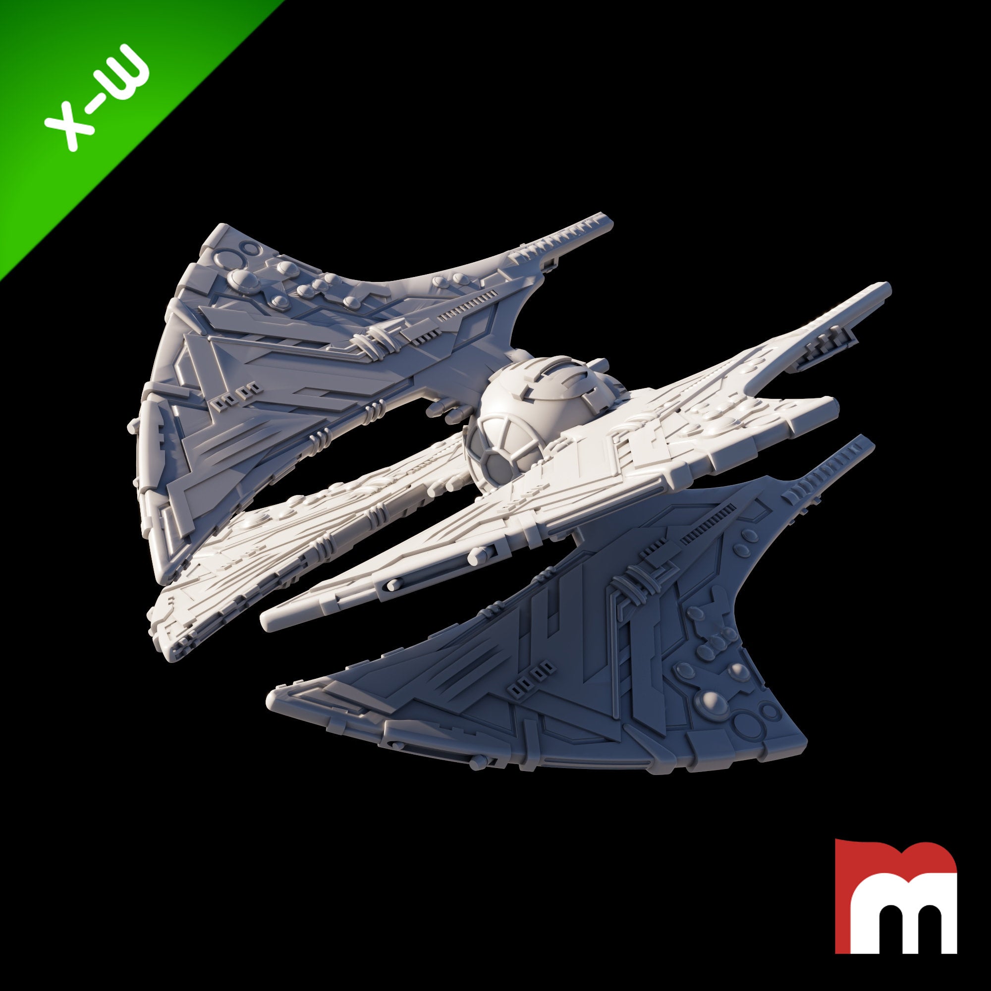 XW) Sith-Imperial Starfighter - Mel Miniatures - Miniatures by