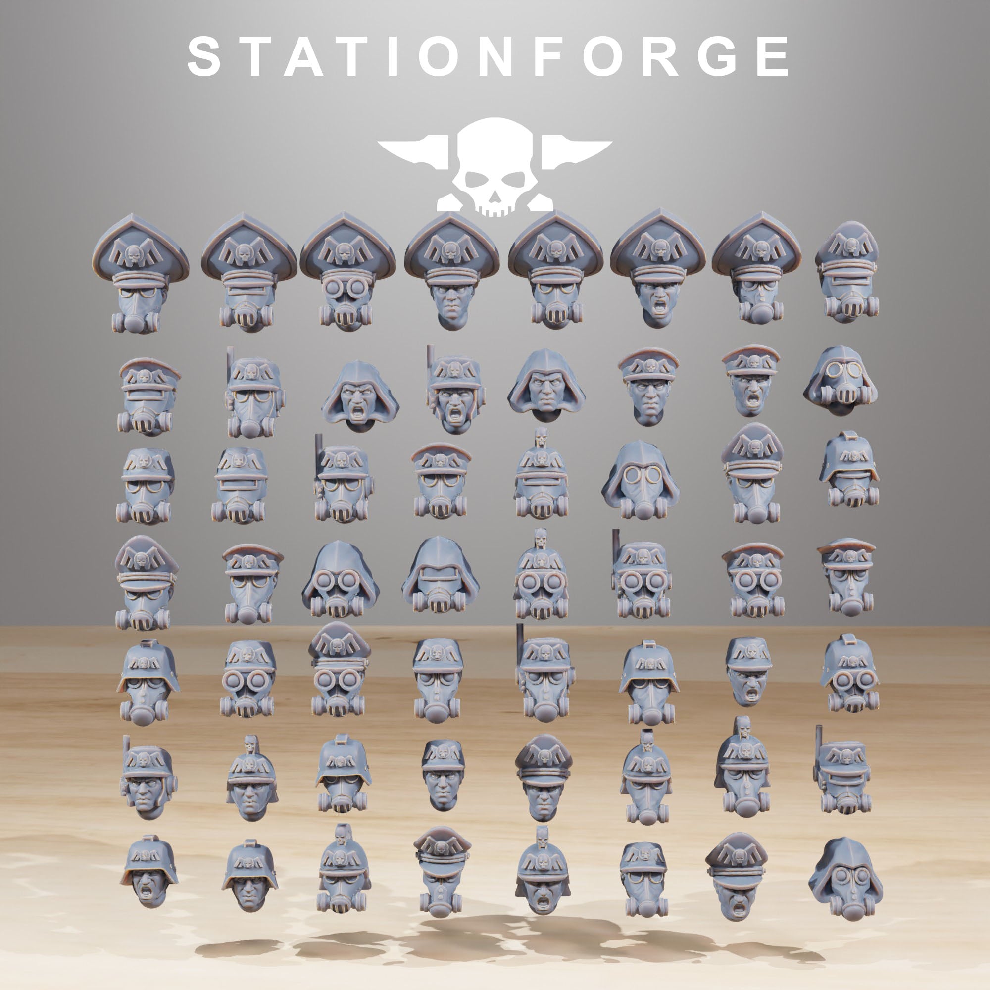 GrimGuard Builder Kit 2.0 [HEADS ONLY] - StationForge - Miniatures