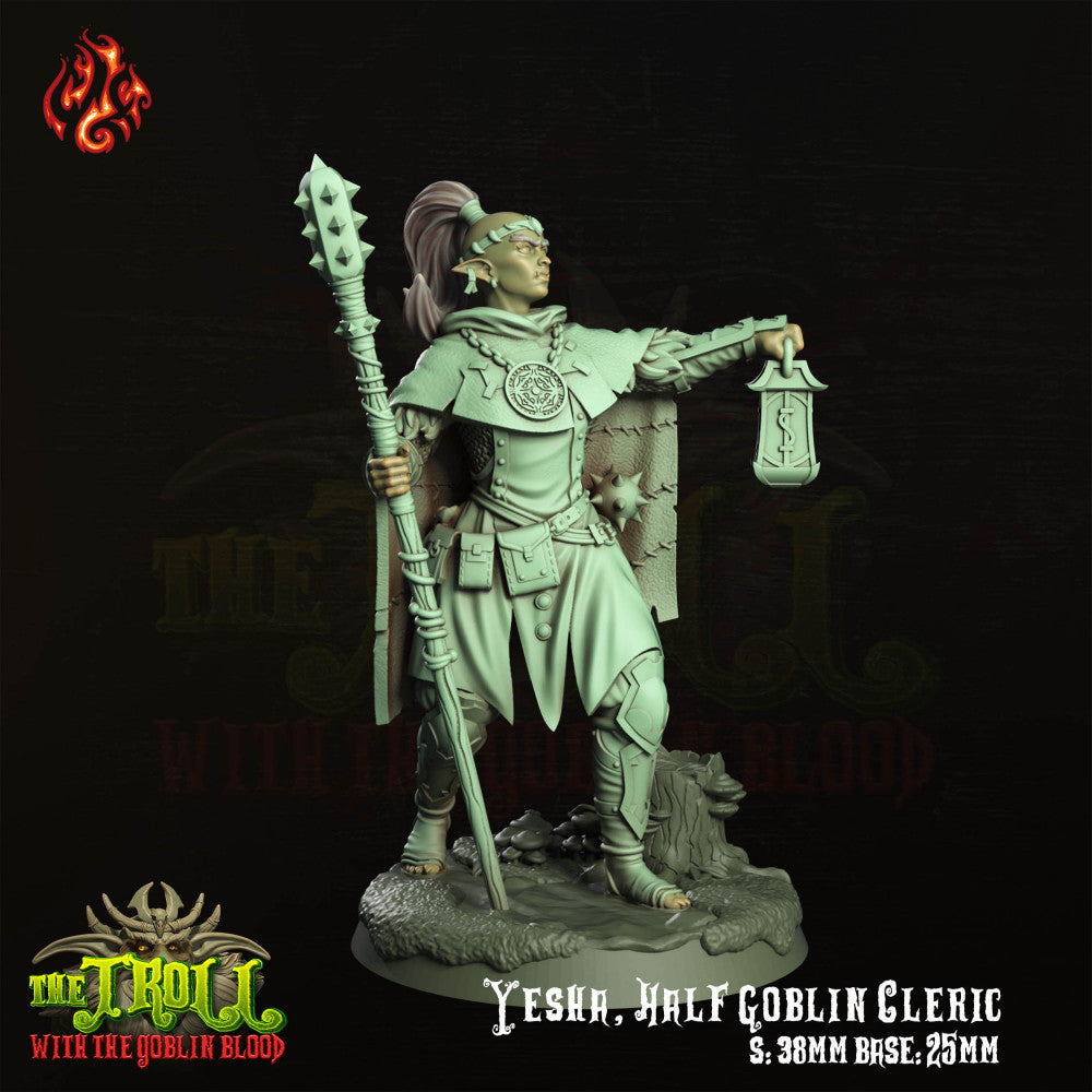 Yesha, Half-Goblin Cleric - Crippled God Foundry - Miniatures by  Only-Games.co