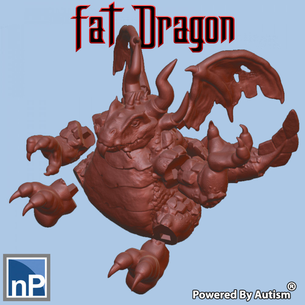 Giant Fat Dragon - nonPareil Institute - Miniatures by Only-Games.co