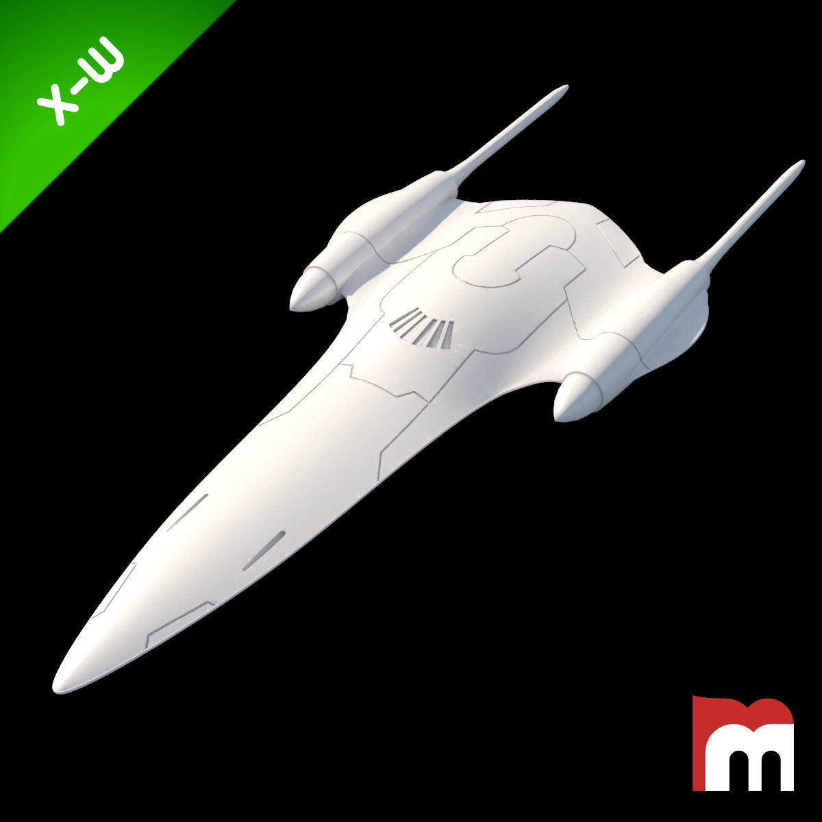 シュウイページ XW) J-type 327 Nubian Royal Starship - Mel Miniatures - Miniatures