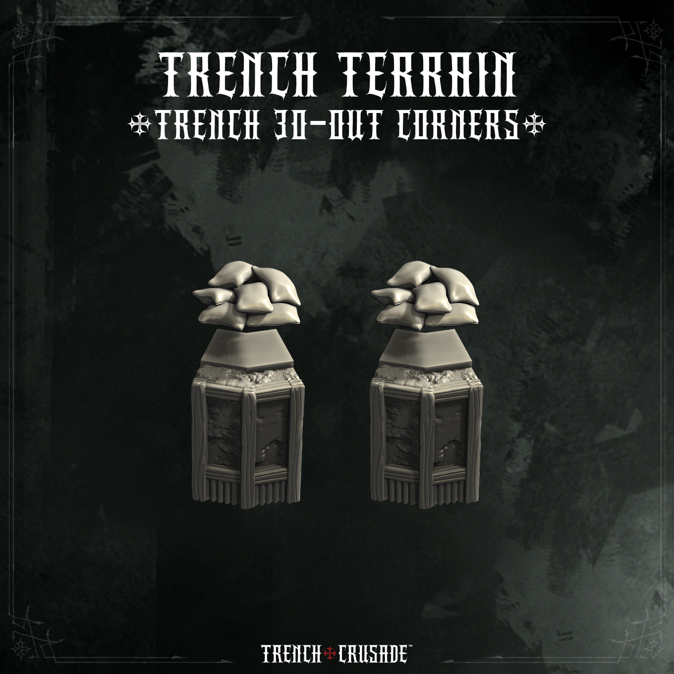 Trench Crusade terrain - Trench 30out corners - Factory Fortress Inc ...