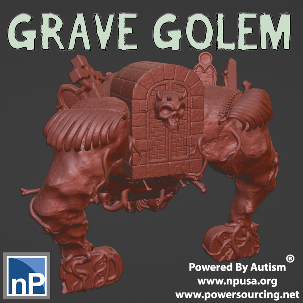 Grave Golem - nonPareil Institute - Miniatures by Only-Games.co