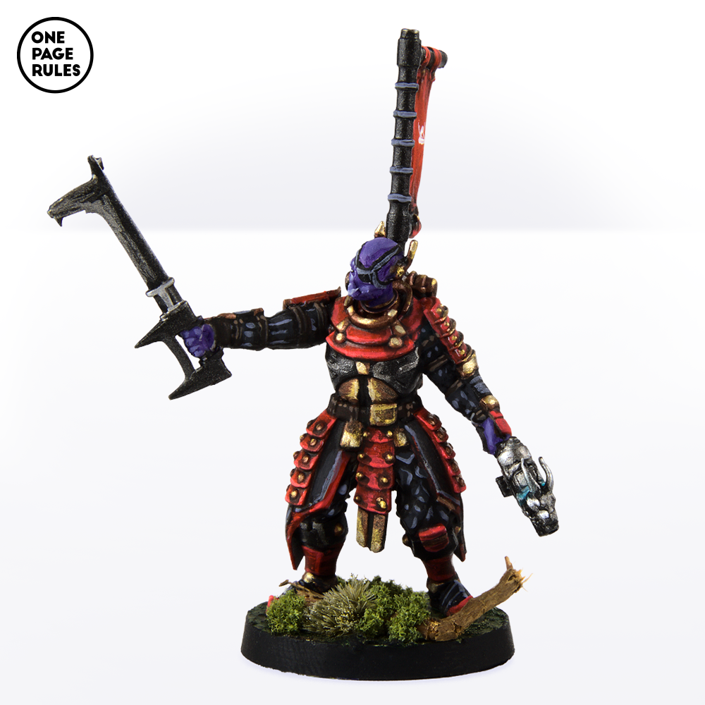 Dynasty Hook Sword Captain (1 Model) - One Page Rules - Miniatures