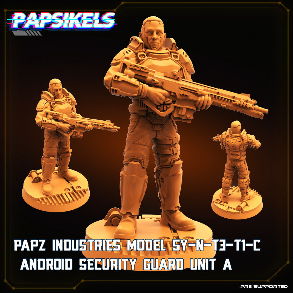 PAPZ INDUSTRIES MODEL SY-N-T3-T1-C ANDROID SECURITY GUARD UNIT A