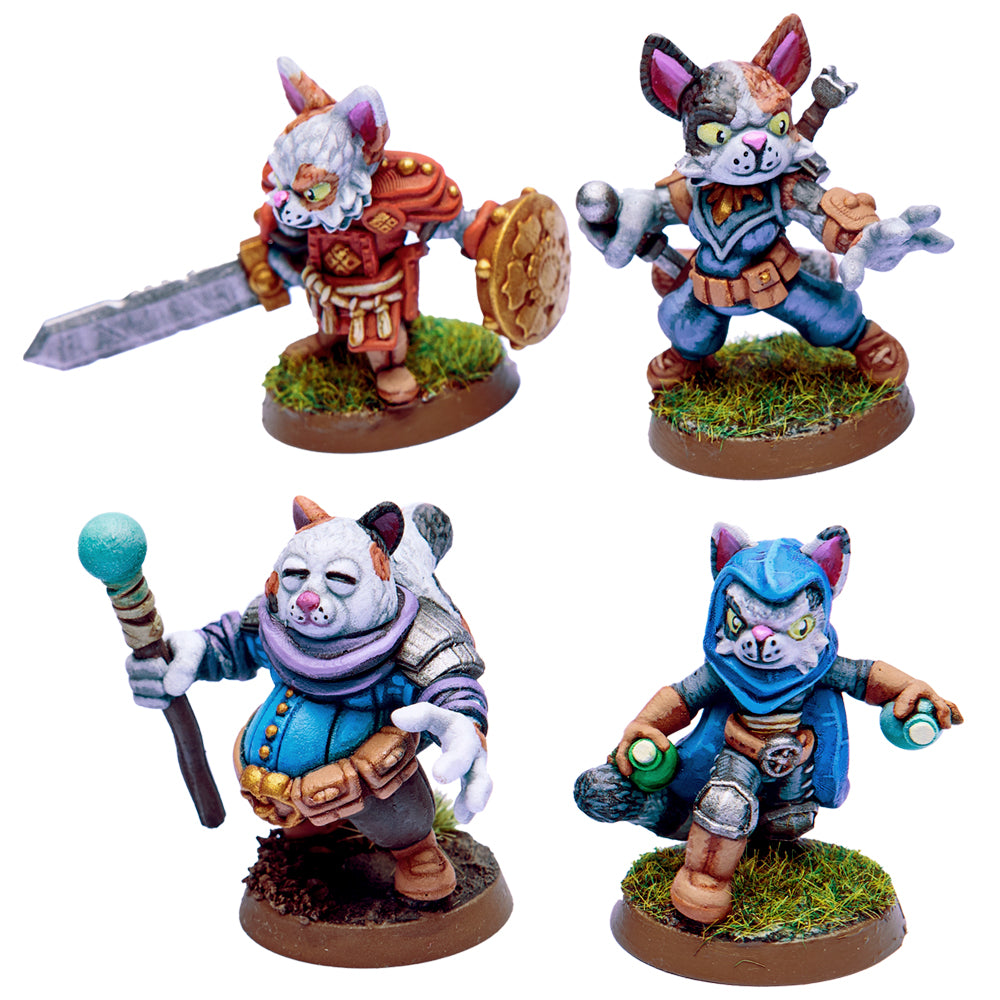 Crafty Cats Dice Heads Miniatures by OnlyGames.co