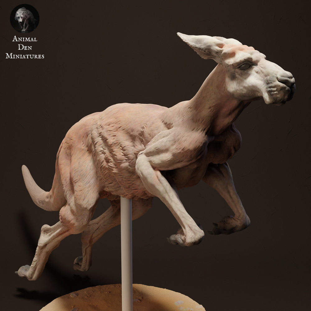 Red Kangaroo Jack Jumping - Animal Den Miniatures - Miniatures by