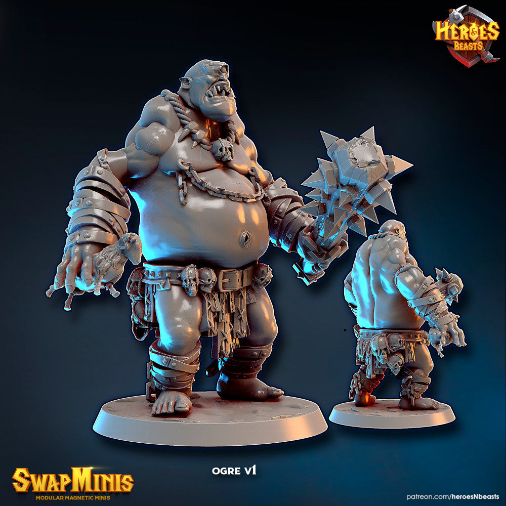 Ogre - cyclops v1 - Heroes and Beasts - Miniatures by Only-Games.co
