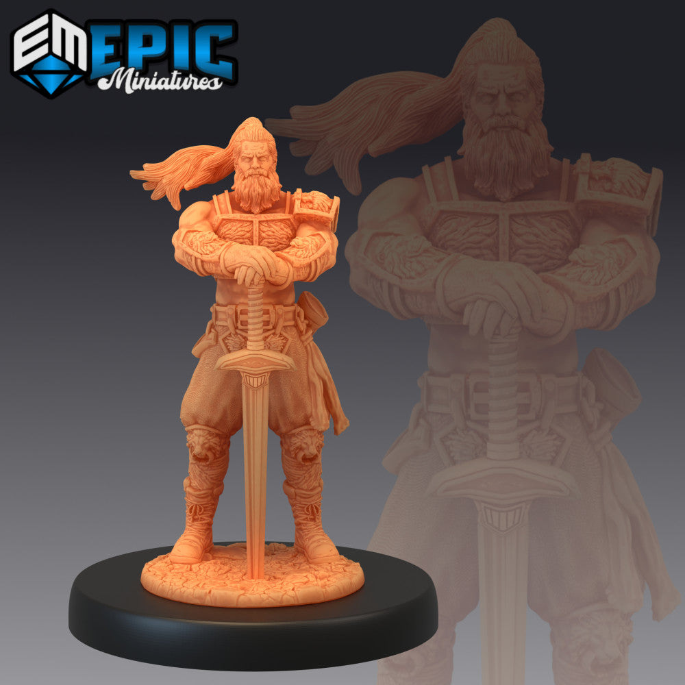 Legendary Warrior Sword / Viking Fighter / Human Barbarian - Epic  Miniatures - Miniatures by Only-Games.co