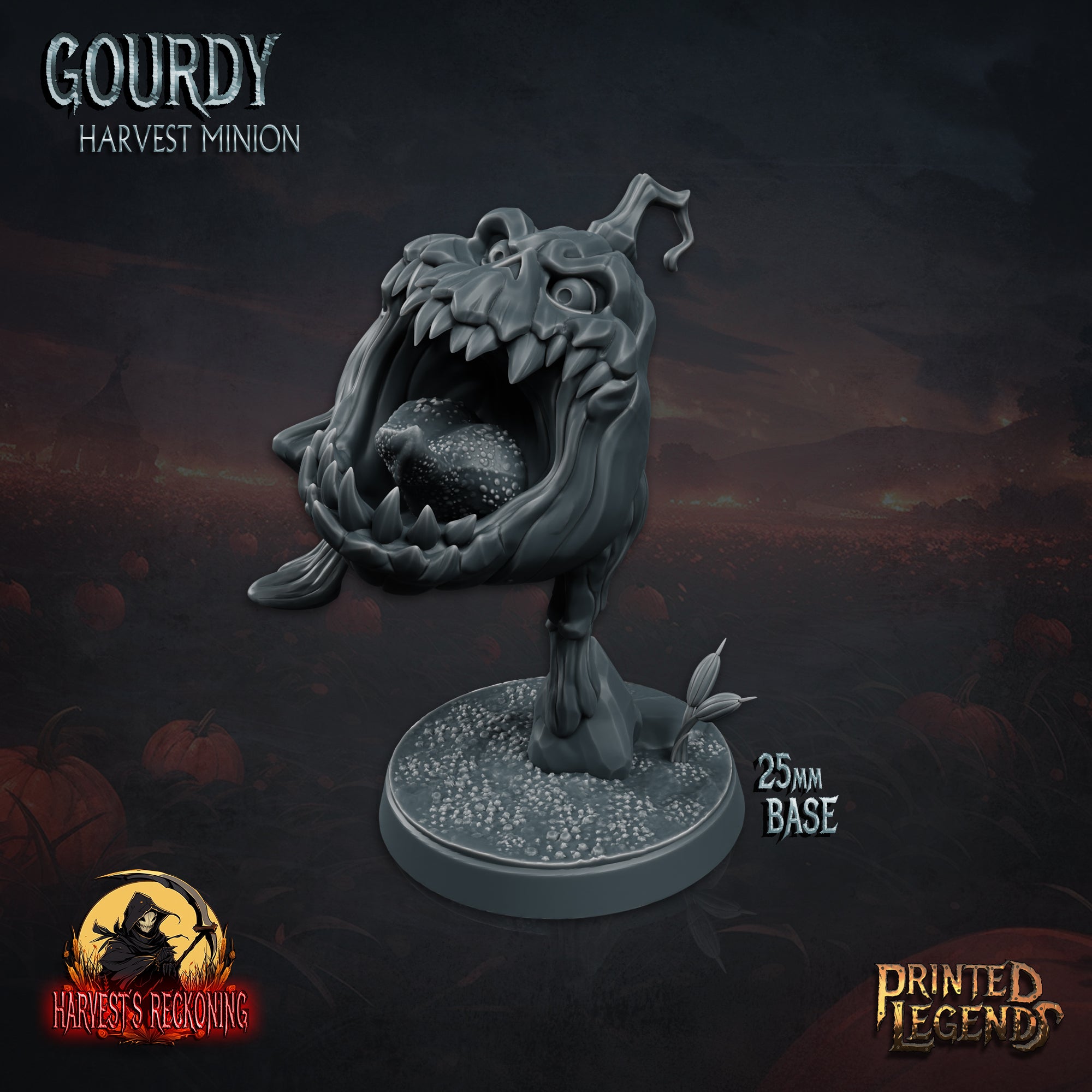 Gourdy Pumpkin Monster 02 - Printed Legends - Miniatures by Only