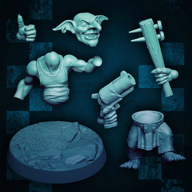 Goblin Lads - Modular Kit A (Elite Size) - Only-Games