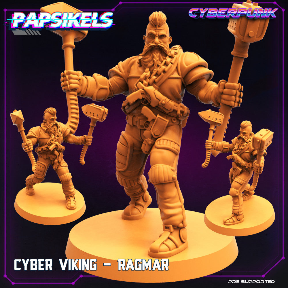 CYBER VIKING - RAGMAR - Papsikels Miniatures - Miniatures by Only