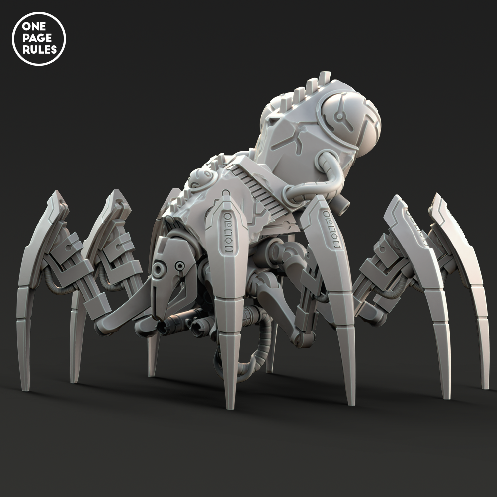 Robot Gunner Forge Spider (1 Model) - One Page Rules - Miniatures by  Only-Games.co