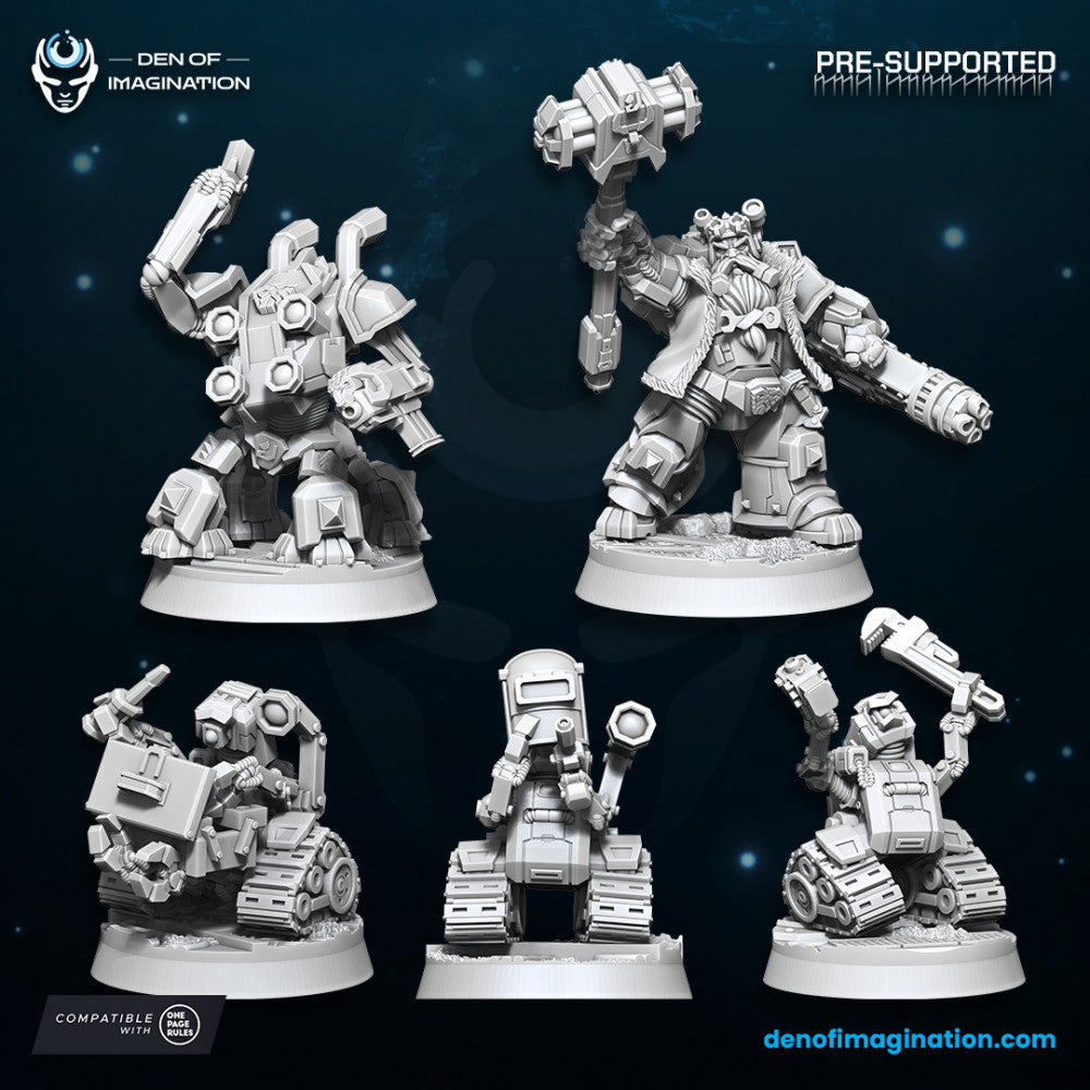 Space Dwarfs - Khazaroth Empire Techsmith set (5 models set)