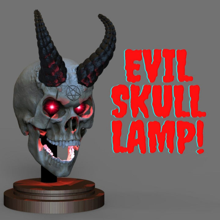 EVIL SKULL LAMP - Apache Studio - Miniatures by Only-Games.co