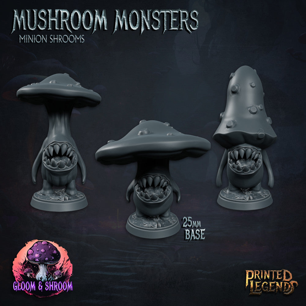 miniature monsters Mushroom Monster x3 - Printed Legends