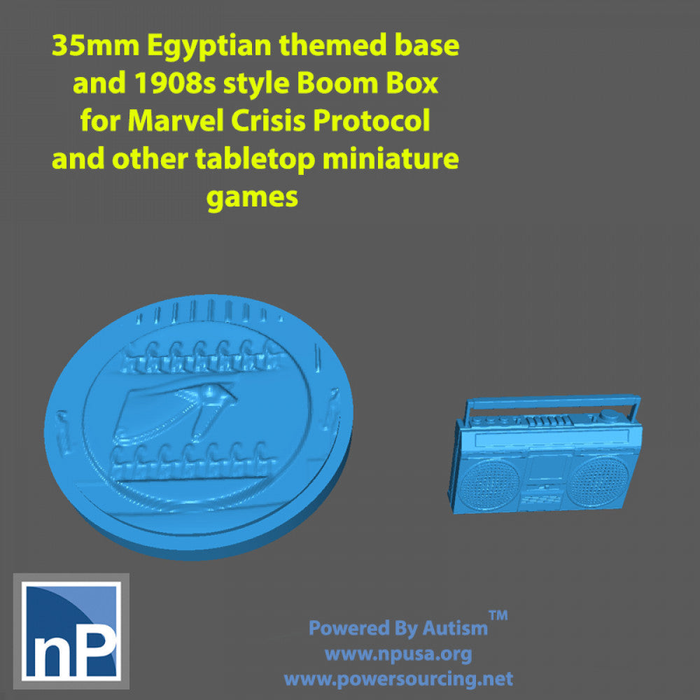 Marvel Crisis Protocol Base and Boom Box - nonPareil Institute - Miniatures  by Only-Games.co