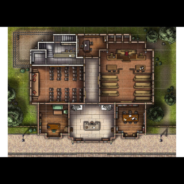 Judicer's Hall - Town Hall and Prison (Level 01) - Only-Games