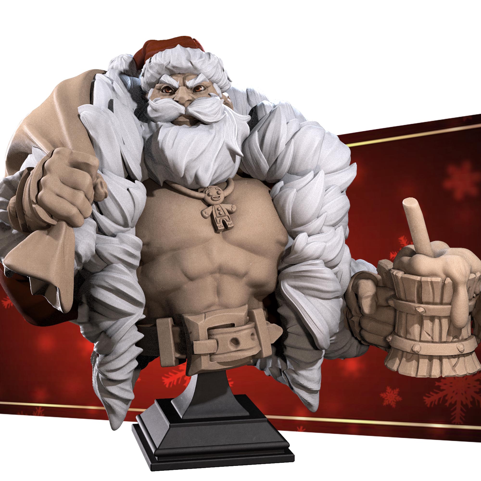 Bust) Klaus, the Sexy Santa - Bite The Bullet Studio - Miniatures by Only- Games.co