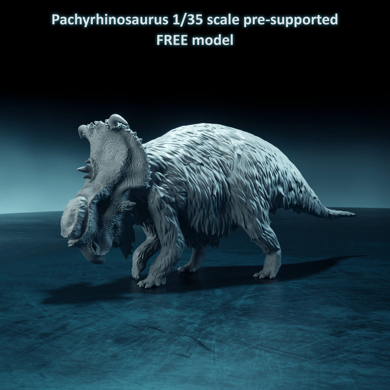 Pachyrhinosaurus walking 1-35 scale  dinosaur - Only-Games