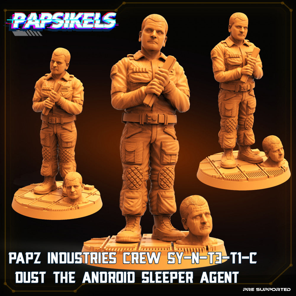 PAPZ INDUSTRIES CREW SY-N-T3-T1-C DUST THE ANDROID AGENT