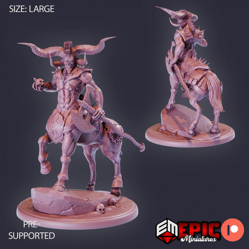Demonic Centaur Intimidating / Evil Mohawk Horse Demon / Cavalry of the Abyss - Only-Games