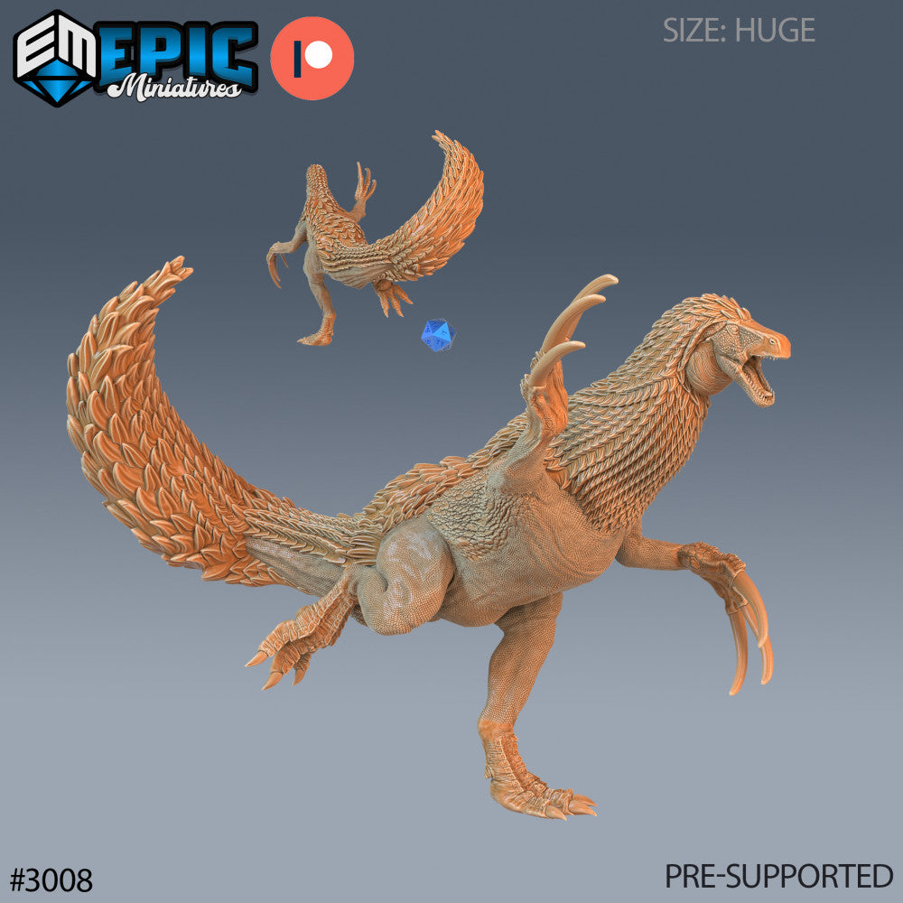3D Printable Carnotaurus Running / Theropod Dinosaur / Ancient