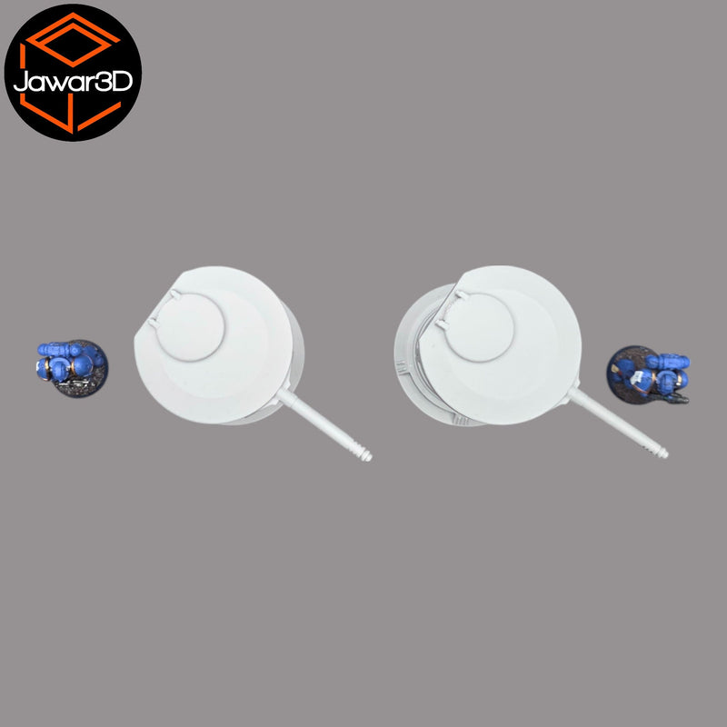 Turret x2- 28mm Wargaming Scatter Terrain Scenery Tabletop Miniature - Only-Games