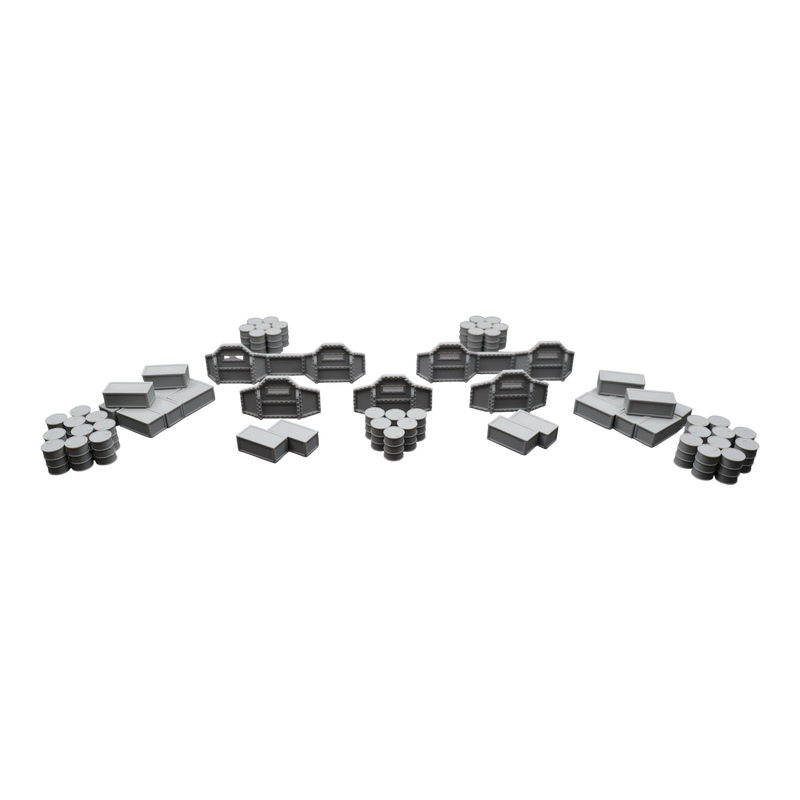 Assorted Terrain - 28mm Wargaming Scatter Terrain Scenery Tabletop Miniature - Only-Games