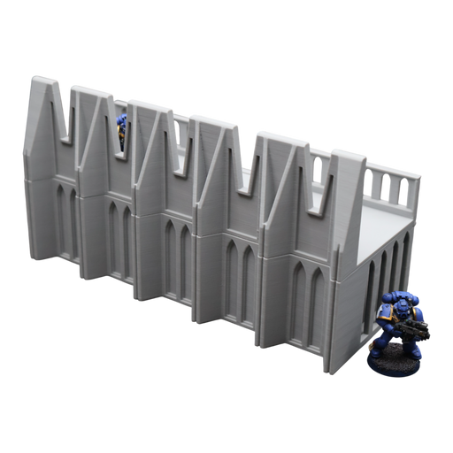 Base Wall - 28mm Wargaming Scatter Terrain Scenery Tabletop Miniature - Only-Games