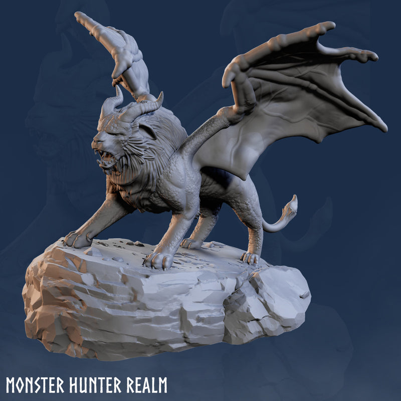 Manticore - Manticore Monster - Monster Manticore - Lion Monster - Lion - Mythical - Creature