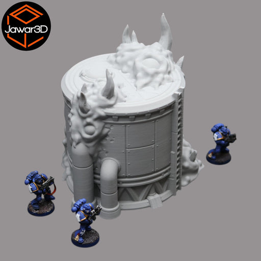 Hive Infected Silo #1 - 28mm Wargaming Scatter Terrain Scenery Tabletop - Only-Games