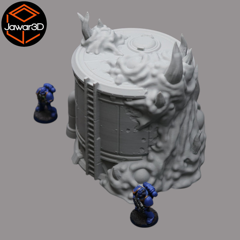 Hive Infected Silo #1 - 28mm Wargaming Scatter Terrain Scenery Tabletop - Only-Games