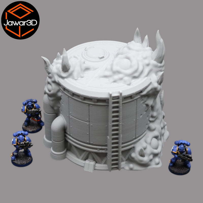 Hive Infected Silo #1 - 28mm Wargaming Scatter Terrain Scenery Tabletop - Only-Games