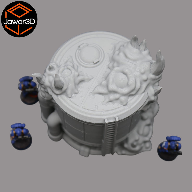 Hive Infected Silo #1 - 28mm Wargaming Scatter Terrain Scenery Tabletop - Only-Games