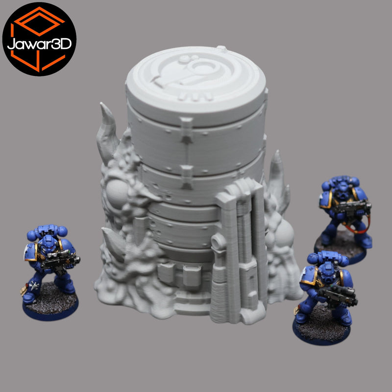 Hive Infected Silo #2 - 28mm Wargaming Scatter Terrain Scenery Tabletop - Only-Games