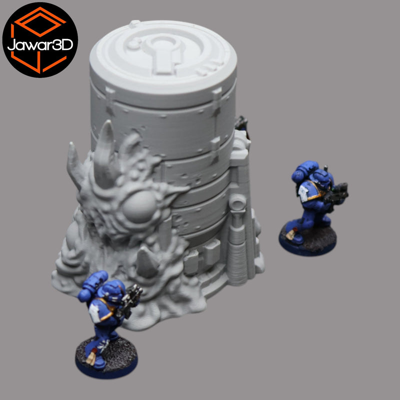 Hive Infected Silo #2 - 28mm Wargaming Scatter Terrain Scenery Tabletop - Only-Games