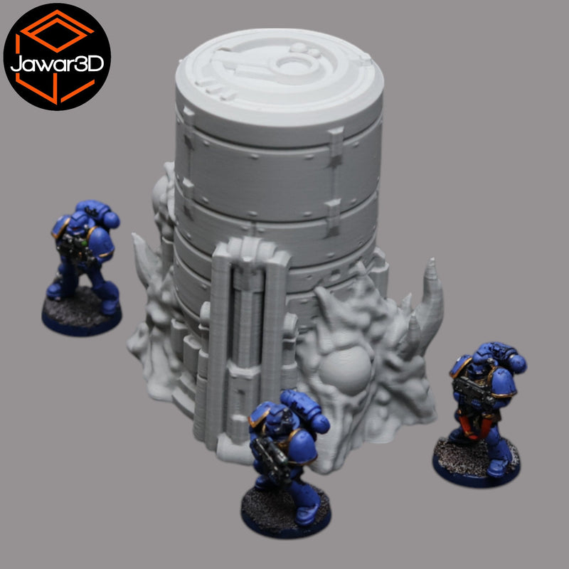 Hive Infected Silo #2 - 28mm Wargaming Scatter Terrain Scenery Tabletop - Only-Games