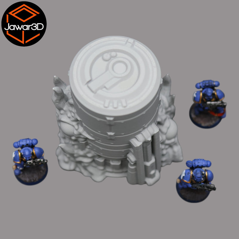 Hive Infected Silo #2 - 28mm Wargaming Scatter Terrain Scenery Tabletop - Only-Games