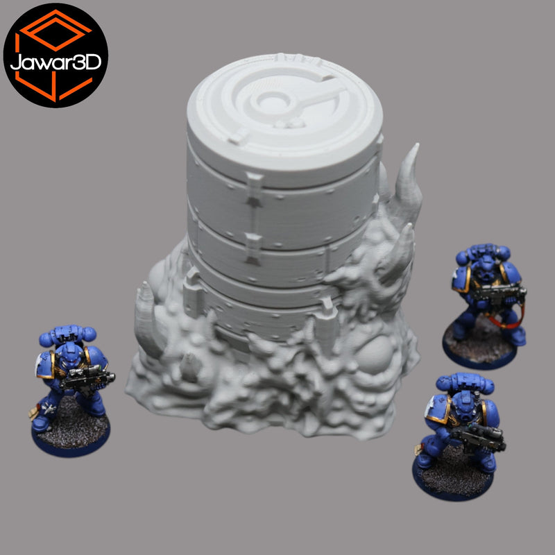Hive Infected Silo #2 - 28mm Wargaming Scatter Terrain Scenery Tabletop - Only-Games