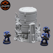 Hive Infected Silo #2 - 28mm Wargaming Scatter Terrain Scenery Tabletop - Only-Games