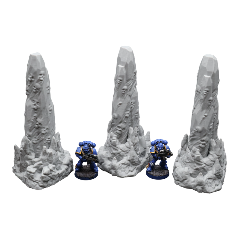 Haunted Rock x3 - 28mm Wargaming Scatter Terrain Scenery Tabletop Miniature - Only-Games