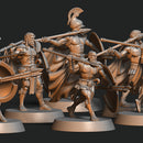 Ancient Greek Peltasta - Trathian Wolves - 32mm - Only-Games