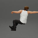 A masked gangster man riding in a car and holding a gun - Only-Games