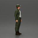 Gary Burghoff with sunglasses standing listening to his friend Harry Morgan in the MASH series - Only-Games