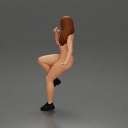 Naked girl sitting on the motorbike - Only-Games